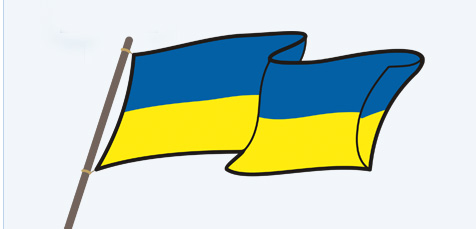 Ukraine-Flagge